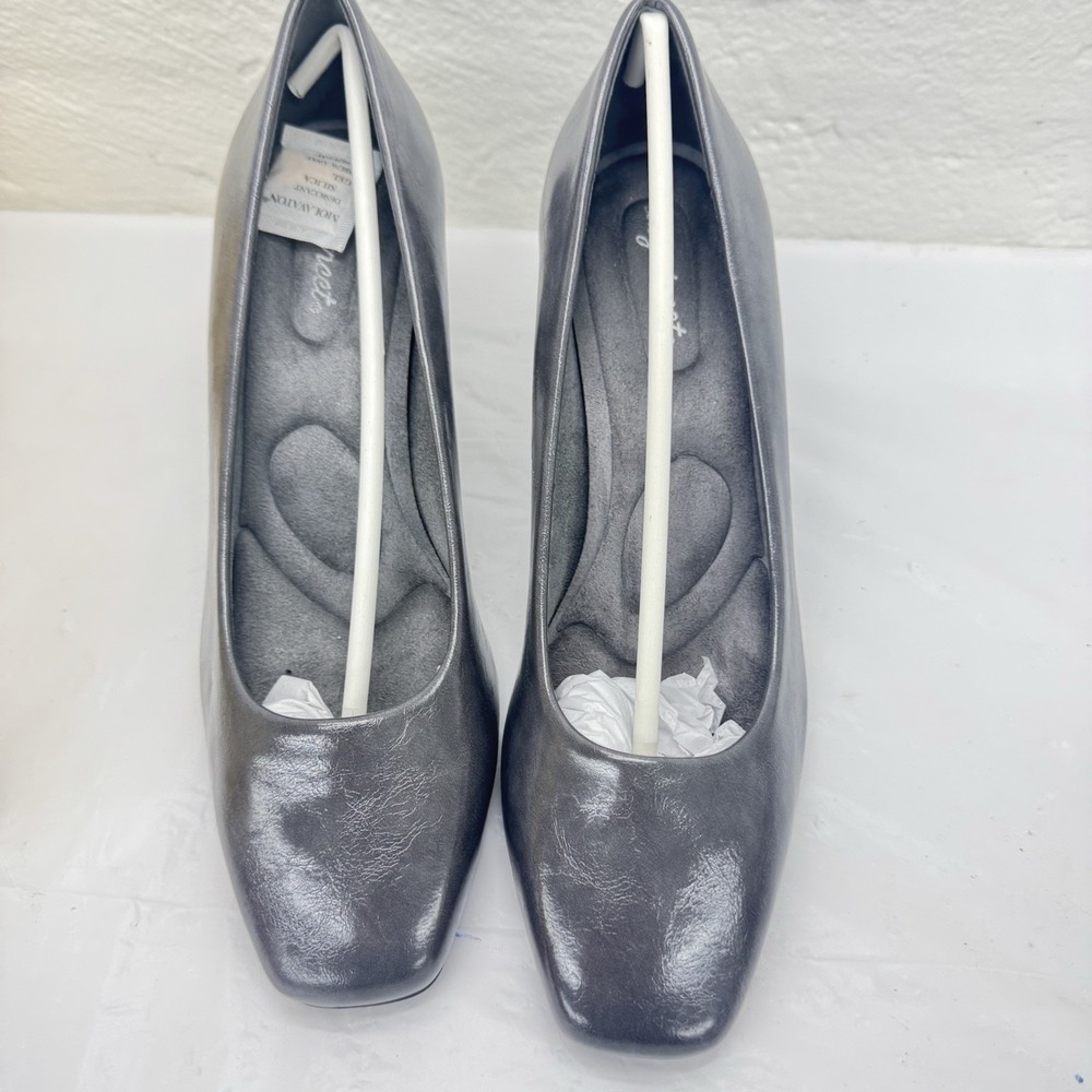 Easy Street Grey Poet Pump  312527 Size 10 NEW Comfort Dress Office Spring